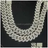 Kettingen Iced Out Chains Armband Bling Moissanite Diamant Cubaanse Schakelketting Hip Hop Mannen Sieraden Ketting Drop Levering Sieraden Kettingen Dhuow