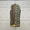 Women's Trench Coats Cotton Printed Multi Block Patchwork Design Camouflage Coat Funky Versatile Leopard Clash Long