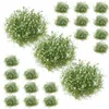 Flores decorativas 25pcs artificial falso grama tufo mini jardim modelo clusters modelos planta ornamento