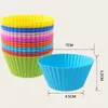 Baking Moulds 1-8Pcs Silicone Cake Mold Round Shaped Muffin Cupcake Molds Kitchen Cooking Bakeware Maker DIY Decorating Tools