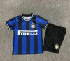 Kinderen MILITO SNEIJDER ZANETTI Retro voetbalshirts Eto'o Football Djorkaeff Baggio ADRIANO MILAN Inter BATISTUTA Zamorano MILITO inter 2009 2010 09 10 Kind