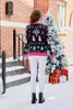 Kadın Sweaters Sweater Kadınlar Noel 2024 Karikatür O-Neck Sonbahar/Kış Kalın Gevşek Trikolar Üstleri Kadın Giyim Trafesi