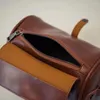 Sacos de noite Bolsa de ombro único elegante retro grande capacidade cilíndrica de couro pu crossbody