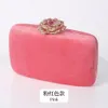 Bag Velvet Winter Clutch Purse Lock Chain Elegant Designer Flower Diamond Bag Evening Luxury Wedding Clutch 240125