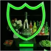 Seaux à glace et refroidisseurs LED rechargeable Dom Pérignon Bouteille Présentateur Champagne Glorifier Affichage Cocktail Vin Whisky Cas Icecrea Dhdee