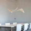 Hängslampor nordisk designer ledande pendelljus modern kontor hanghing lampor kök levande matsal bord hem dekor tak ljuskronor yq240201