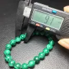 Bracelets Natural Malachite Bracelet Women Elegant Gemstone Crystal Healing Energy Bangles Jewelry Birthday Presentb 1pcs 9MM