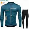 Survêtements pour hommes 2024 hiver cyclisme thermique Fece vêtements ensembles haut Jersey Sport BikeRiding vestes chaudes pour ManH2421