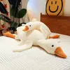 50-190 cm süße große weiße Gans Plüschtier Kawaii riesige Ente Schlafkissen Kissen weiche Stofftierpuppe Geburtstagsgeschenk für Mädchen 240122