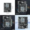 Motherboards X79 Desktop Motherboard Ddr3 Memory Lga 1356 Gaming Pc Mainboard 1866Mhz Computer 2450 Cpu Sata2.0/3.0 M.2 Interface Drop Otis6