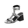 Grande 796 sandali taglia 44-48 donne fibbia romana fibbia alte tacchi da donna scarpe estive pompa sandalias Mujer 313