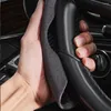 Stuurwielafdekkingen Styling Suede autoverekking Booster Anti-Skid voor Honda Civic CRV Fit Jazz Accord Odyssey