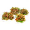 Decorative Flowers Multicolour Simulated Grass Tuft Static Terrain Flower Cluster Fake Grassland Sand Table Model Micro Landscape Scenery