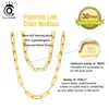 ORSA JEWELS véritable 925 en argent Sterling trombone chaîne de cou 69312mm collier à maillons de base pour hommes femmes bijoux SC39 240125