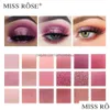 Ombre à paupières Miss Rose 18 couleurs Huda nacré mat maquillage professionnel disque coloré 230712 livraison directe Dhxgo