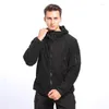 Jagdjacken Herren Taktische Outdoorjacke Wanderkleidung Winddicht Warm Zip Up Fleece Mantel Mann Herbst Winter Mit Kapuze Arbeit