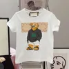 23 ans nouveau T-shirt enfants dessin animé imprimé col rond coton à manches courtes hommes et femmes enfants de petite et moyenne taille même haut coréen