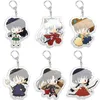 Porte-clés Inuyasha Q Version Personnage Acrylique Porte-clés Anime Produit Périphérique Sac À Dos Pendentif Mignon Bijoux Accessoires Fan Cadeau