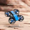 Drönare Mini UAV 360 Rolling Aerial Photography 4K HDEFINITION Lufttryck Fast höjd och stabilitet Fyraxel Remote Control YQ240201