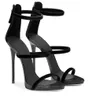 The latest sexy one line sexy ultra-high heel sandals designer women's heel bag with back zipper fashionable waterproof platform slim heels 35-40 with box