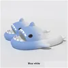 Boots Shark Slides Slippers Sandals Mens Womens Tie Dye Be Haze Rainbow Fashion Outdoor Novelty Beach Indoor El Sports Sneakers Drop Dhskt