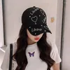 Boll Caps Fashion Designer Summer Baseball Cap for Women Hats Diamond Sunhats Rhinestone Letter Kpop Outdoor Visirs Hip Hop