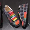 Lente Mannen Mode Kleuren Strass Lace Up Platform Causale Flats Schoenen Mannelijke Loafers Sport Wandelen Sneakers Zapatillas Hombre