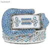 Designer Bb Belt Simon Belts for Men Women Shiny Diamond Belt on Black Blue White Multicolour with Bling Rhinestones as Gift