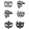 Fournitures de fête Masques de mascarade Diamant Strass Mardi Gras avec sangles Costume Po Prop pour femmes Lady Cosplays