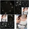 Chokers Designer Choker Chain Gun-Black Letter Pendants Statement Mode Womens Halsband bröllop smycken Tillbehör Drop Delivery DHIF5