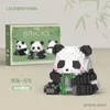 عملات لعبة العمل Mini 3D Animal Huahua Panda Building Model Micro Bricks Model Toy Toy Edual