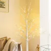 Exquis arbre de Noël LED bouleau lumière créative lampes lumineuses nouvel an lumières lampe décorative de noël décor à la maison LJ20112284Y