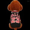 Dog Apparel Pet Clothes Summer Sports Vests Mesh Basketball Team Uniform Shirts For Chihuahua Size XXS-L Products