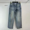 2024 Designer Luxus Jeans Weibliche HosenDenim Blue Jeans Frauen Tasche Strass Jean Hosen Kausalen