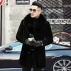 Designer inverno masculino casaco de pele vison casual integrado pelúcia engrossado jaqueta de algodão tendência 8yk0