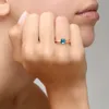 Klassiska vattendroppar Candy Style Ring 8 Color Real Crystal Drop Rings for Women Fashion JewelryDJ1153 240201