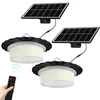 360 ° Glow Solar Shed Barn Licht Buiten 244 LED Solar Pendant Light 5 Modi Solar Motion Sensor Light met externe