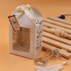 10 pièces / lot Souvenir de mariage ange ouvre-bouteille fête petit cadeau avec boîte pour décorations de mariage accessoires 172S