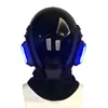 Party Supplies Personlig LED -ljus Cyberpunk Mask Helmet Cosplay Fit Airsoft Coolplay Music Festival Halloween Props gratis Balaclava