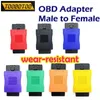 Adattatore universale per connessione auto OBDII resistente all'usura, connettore di interfaccia maschio-femmina da 16 pin per auto OBD