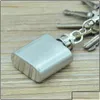 Hip Flasks Hip Flasks 1Oz Stainless Steel Mini Flask With Keychain Portable Party Outdoor Wine Bottle Key Chains Drop Delivery Home Ga Dhu0O