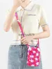 Shoulder Bags Fasion Tick Line Crocet Crossbody andmade Woven Colorful Women Soulder Bag Kniing Messenger Small Pone PurseH2421