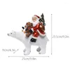 Figurine decorative NORTHEUINS Statue di Babbo Natale in resina Bambole Noel Navida Regalo invernale per la collezione di interni Artigianato Decorazione della casa