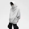 Autumn Ninja Streetwear Turtleneck Hoodies for Men Letter broderade Hip Hop Fashion Sweatshirts Y2K Vintage Fleece Hoody 240122