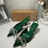 Traf luxo brilho saltos mulher queda vintage arco strass sapatos de salto alto moda apontou toe stiletto bombas sandálias estilingue 240126