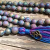 Pendants 8mm 108-bead Color Hematite Necklace Knotted With Tassels Religious Classic Yoga Tibetan Spiritua Prayer Buddhism Mala