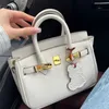 Sac en cuir de vache platine de styliste sur la première couche pour femmes, mariée, grande capacité, une épaule, mariage, R2RS