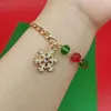 Chaîne 2023, nouveau bracelet de noël en perles, père noël, neige, alphabet, cristal, cadeau L24