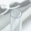 10Pcs Acrylic Pen Case Cylinder Plastic Clear Crystal Packaging Box Signature Advertising Gift Cases