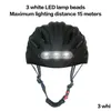 Capacetes de ciclismo Capacete de bicicleta inteligente para homem mulheres crianças bicicleta recarregável usb led luz mtb scooter elétrico drop entrega dhrus